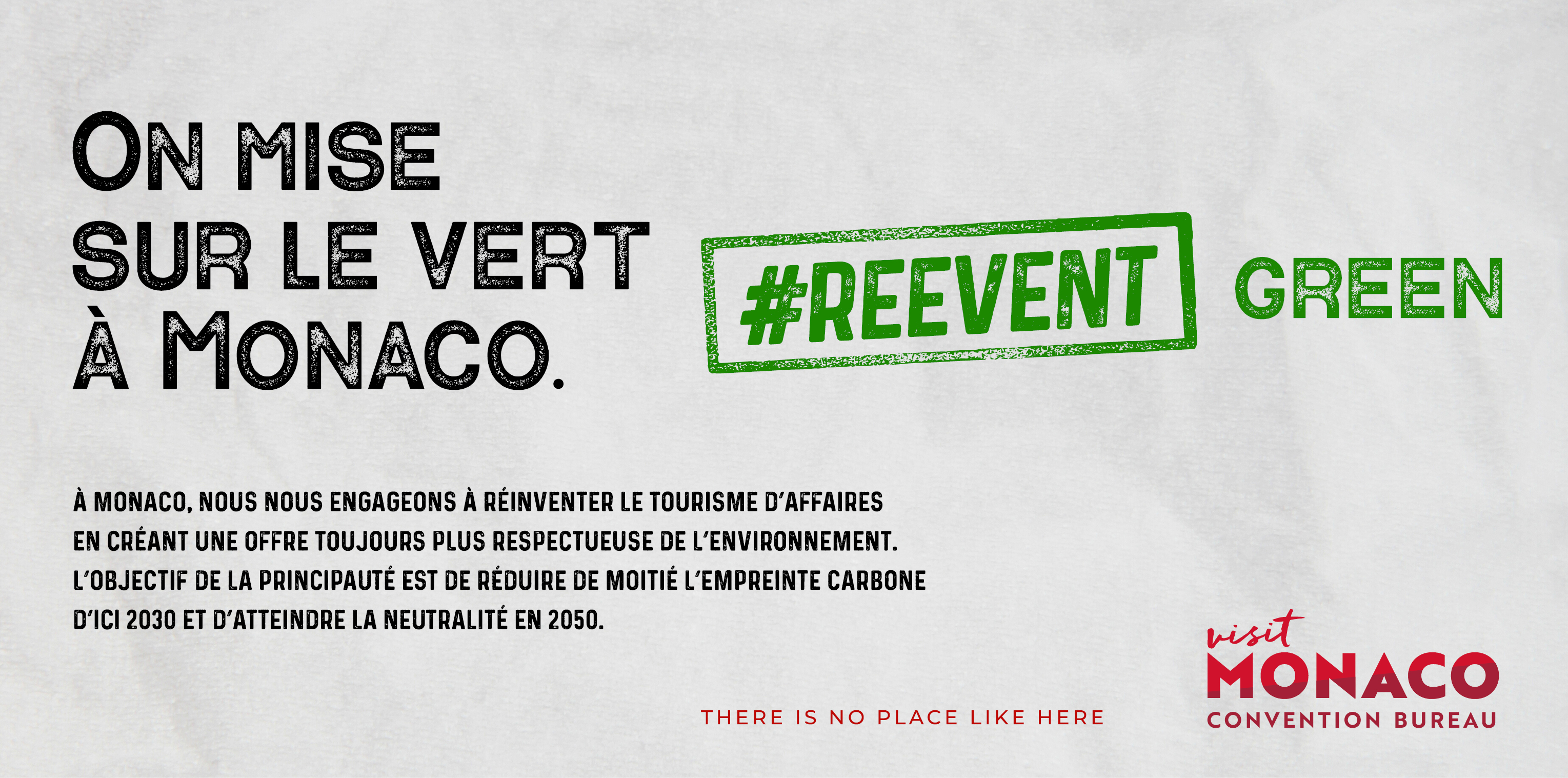 La campagne de com' #REEVENT mise sur le vert