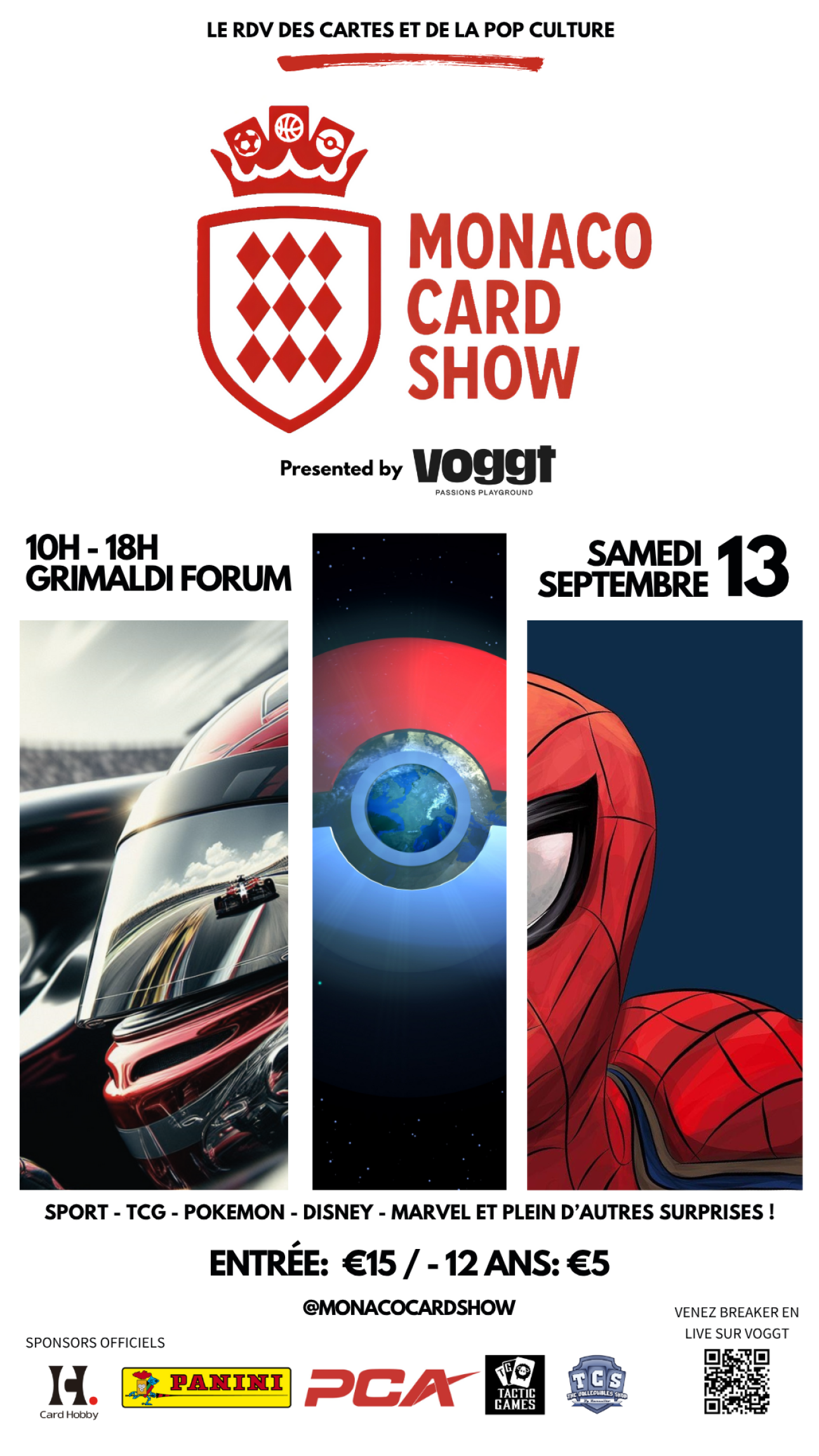 Monaco Card Show 2025  Cards & Pop Culture - Grimaldi Forum Monaco - 13  September
